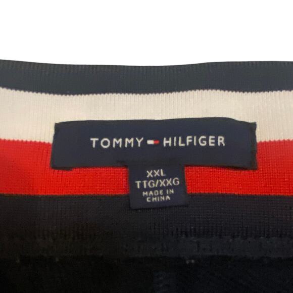 Tommy Hilfiger Sweat Shorts Mens Size 2XL Blue Performance Athletic Casual Y2K - Picture 5 of 10